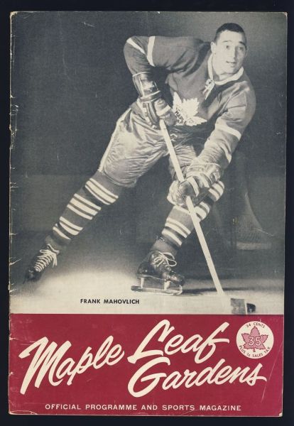 P60 1961 Toronto Maple Leafs